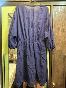 Mango Navy Blue A-line Casual Dress