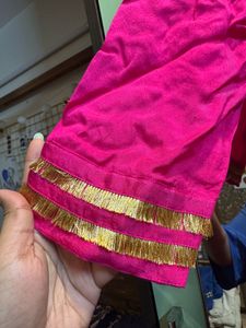 The Indian Cause Pink Gathered Anarkali Set