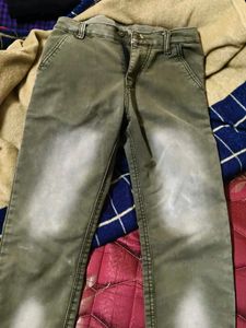 Olive Green Jeans