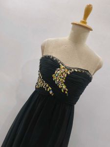 Black Strapless Dress