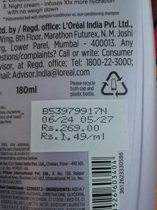 Loreal Hair Conditioner And Night Cream....:)