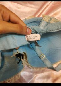 Lace Bra - Blue Floral