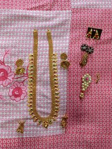 Gold Plated Necklace Set + freebies