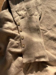 Beige Knit Cardigan Sweater