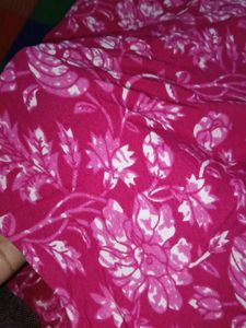 Pink Floral Print Dress