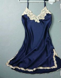 Navy, White Night Dress,,, 2pics
