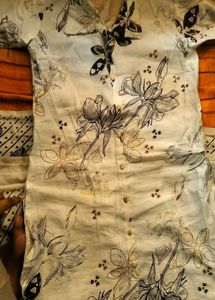 off white kurta .college wear