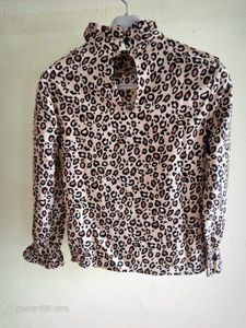 Cream Colour Tiger Print Top