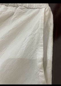 White Cotton Pants