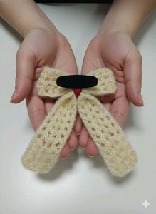 Cute Knitted Bow Hair Tie