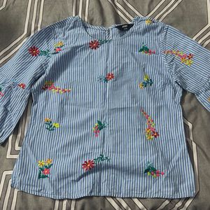 embroidered top
