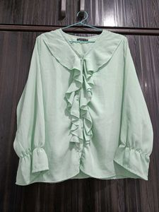Elegant Ruffled Blouse