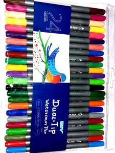 24 Dual-Tip Watercolor Pens