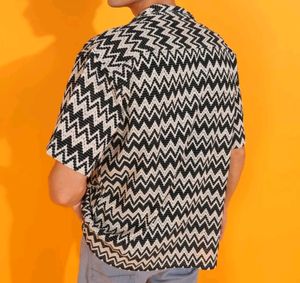 Regular Fit Printed Spread Collar Shirt