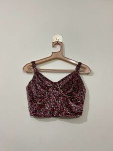 Beautiful Corset Style Velvet Top
