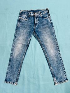 Here & Now Blue Ankle Slim Tapered Jeans