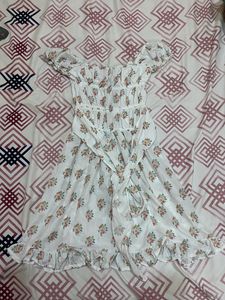 White Floral Dress