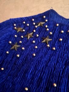 Blue Star Embellished Blouse