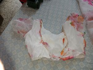 Bollywood Floral Organza Saree