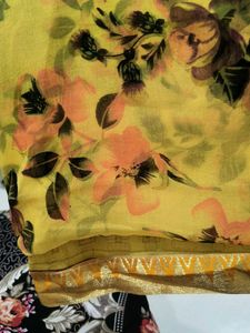 Beautiful Yellow Saree