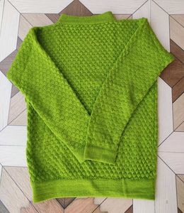 Bright Green Knit Sweater