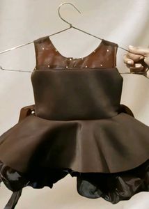 Brown Party Dress | Girls Frocks