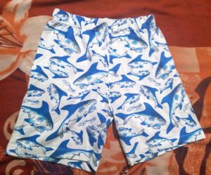 Shark Print Shorts