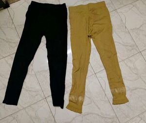 Black & Gold Leggings Set