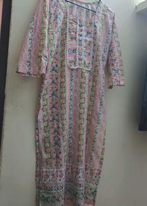 Floral Embroidery Print Kurta Set With Dupatta