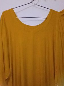 Mustard Yellow Embellish Salwar Kameez Cotton 3xl