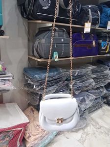 White Silicon Handbag Purse+ Sling bag 🛍️