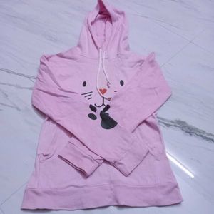 Cute Cat Print Hoodie