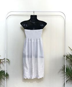 Imported Off White Tube Dress(Women’s)