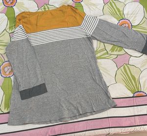 Yellow And Grey Top💛