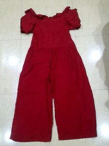 Maroon jumpsuit