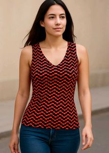 Patterned Tank Top
