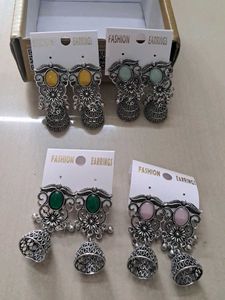 Boho Silver Earring &amp; Ring Sets