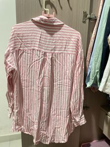 Stripped Pink Long Shirt