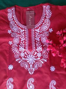 Lucknawi Chikankari Cotton Kurta