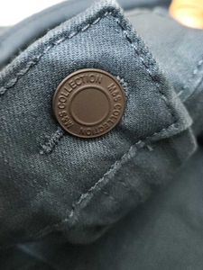 Marks &amp; Spencer Straight Leg Teal Mid-Rise Jeans