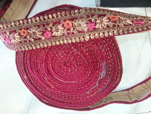 Velvet lace for duppata and lehanga