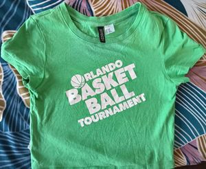 Green Graphic Print Tee