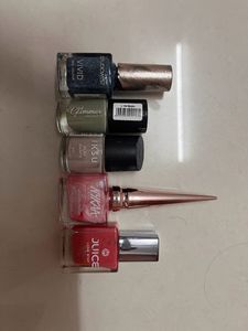 Nail Polish Combo - multiple Colors - Set Of 5
