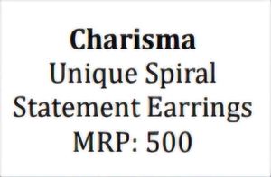 Unique Spiral Statement Earrings
