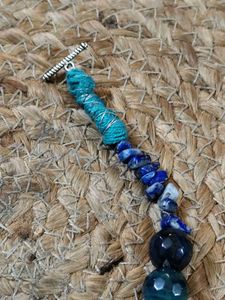 Classy Onyx And Lapis Lazuli Choker