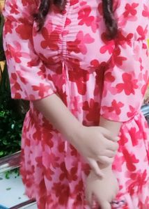 Floral Chiffon Mini Dress