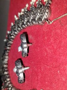 Oxidised Necklace &amp; Earring Set