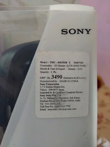 Sony Bravia X-reality Active Shutter 3D Tv Glasses
