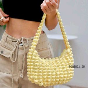 Crochet Bubble Bag - Yellow