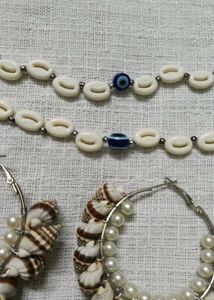 Earings and anklet combo